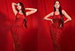 Nora Fatehi makes a red hot statement in a shimmery gown